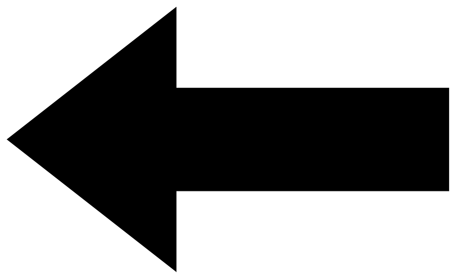 Solid Directional Arrow – free CAD block preview