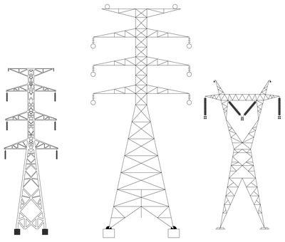 Transmission Towers CAD block preview