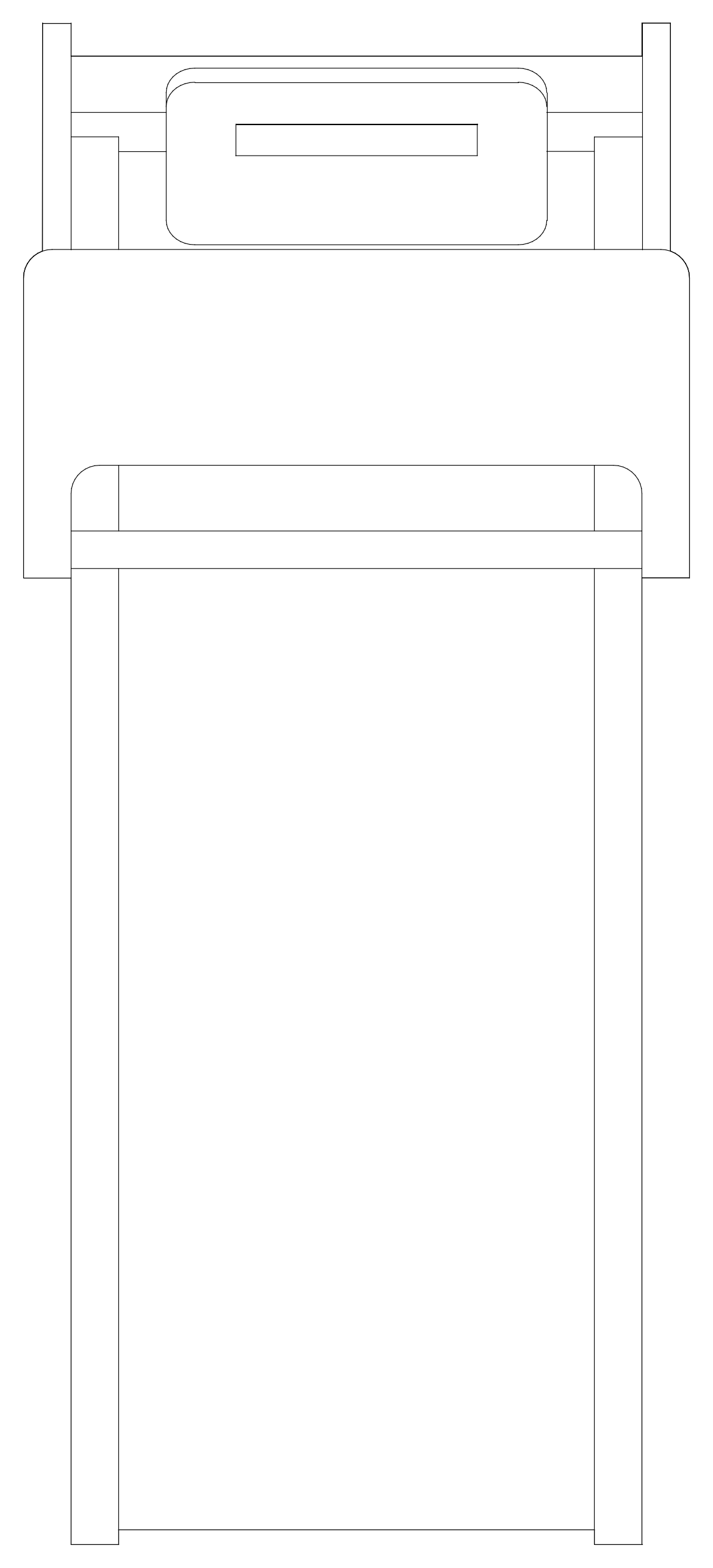 Treadmill - Plan View – free CAD block preview
