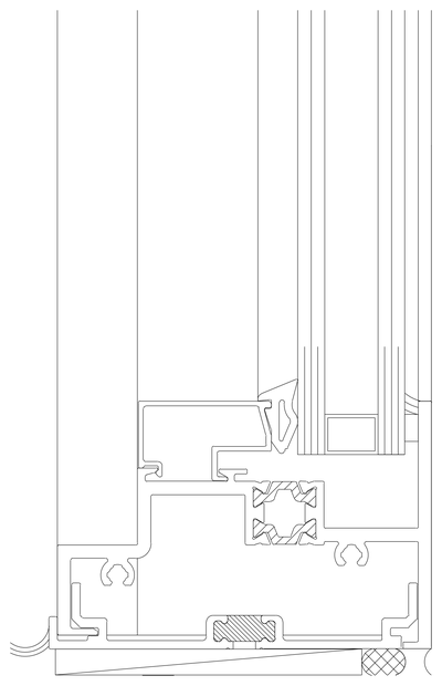 Window Sill Cross Section CAD block preview