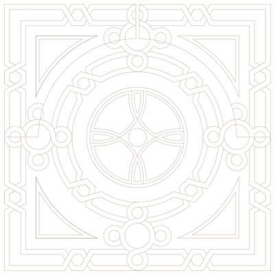 Decorative Geometric Window Grille CAD block preview