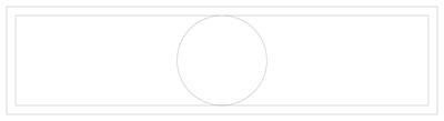 Recessed Fluorescent Light - Ceiling Plan Symbol (Imperial) CAD block preview