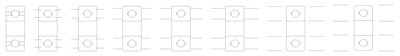 Roller Bearing Section - Metric (Eight Gap Variants) CAD block preview