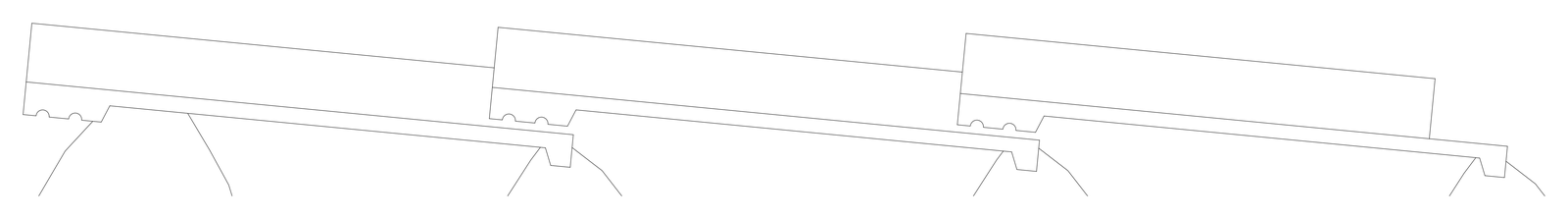 Roof Tiles - Section – free CAD block preview