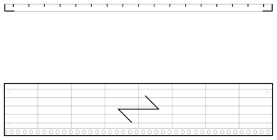 Stair Tread Grating - Plan and End View CAD block preview