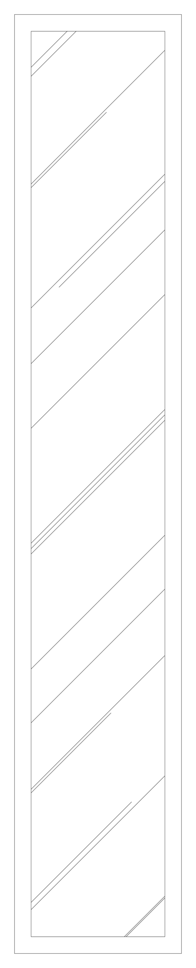Vertical Highlight Window Elevation CAD block preview