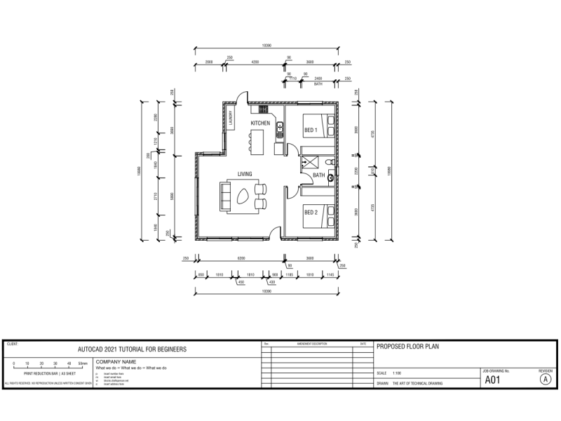 AutoCAD Tutorial Draw A House Floor Plan Free CAD Blocks In DWG 