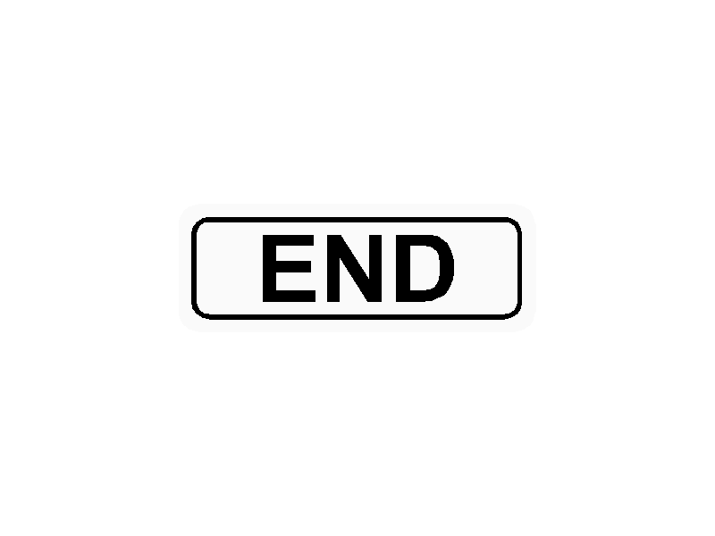 End Traffic Sign