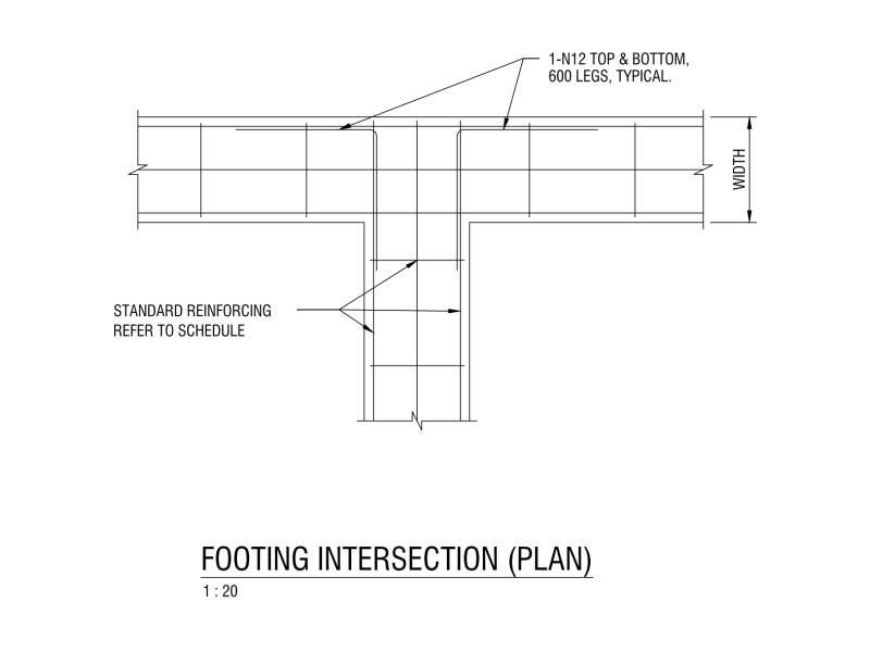 Footing Intersection - Plan