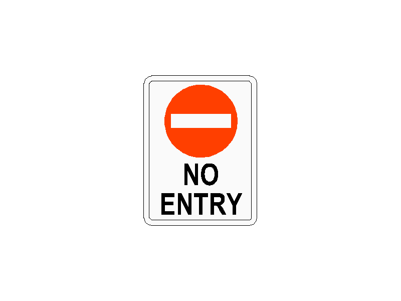No Entry Traffic Sign