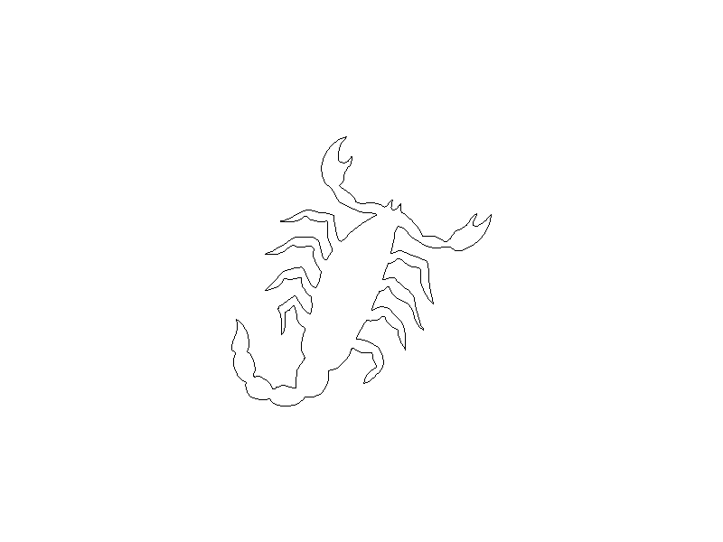 Outline of a Scorpion