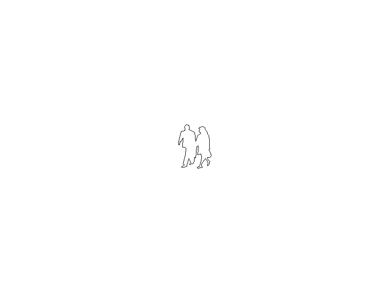 Outline of a couple