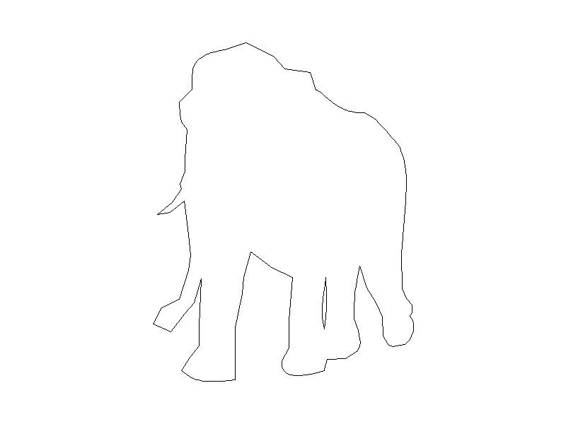 Outline of an Elephant