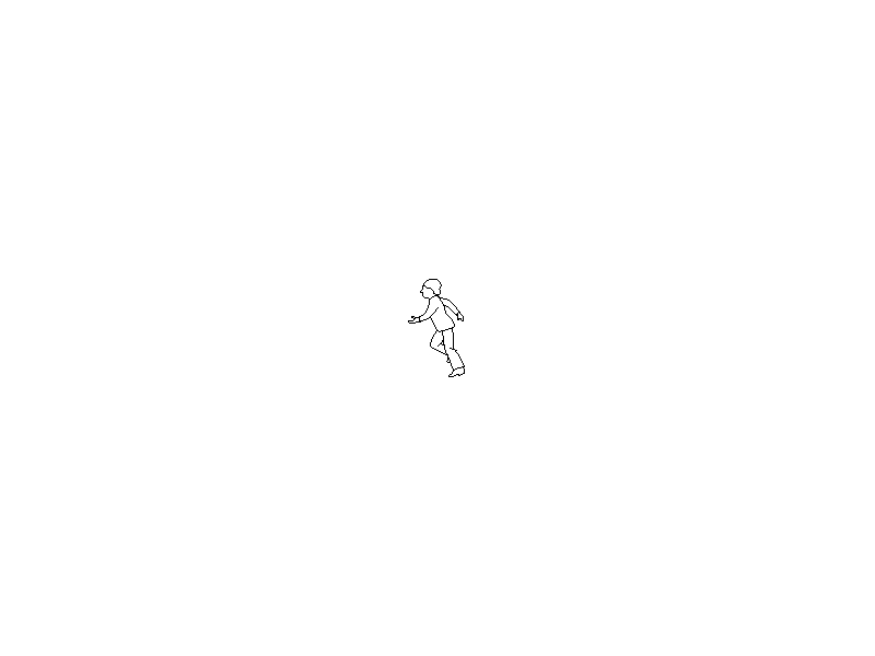 A child running