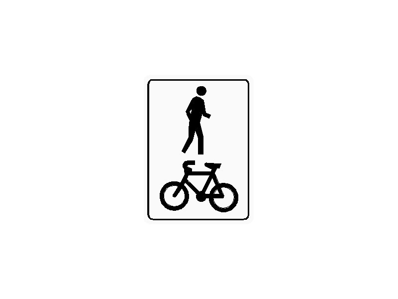 Shared Footway Traffic Sign