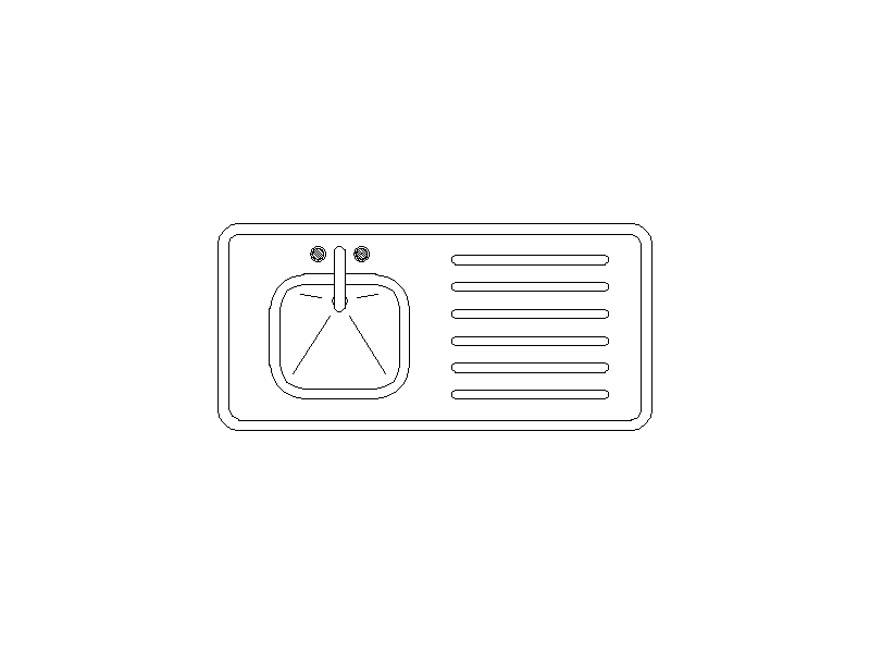 kitchen sink holes layout