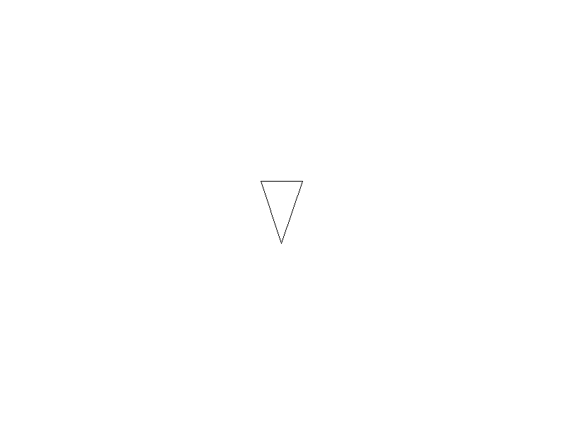 A triangle datum arrow