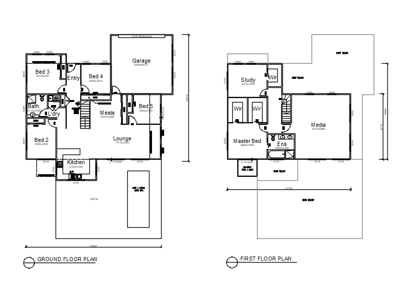 house floor plan autocad file