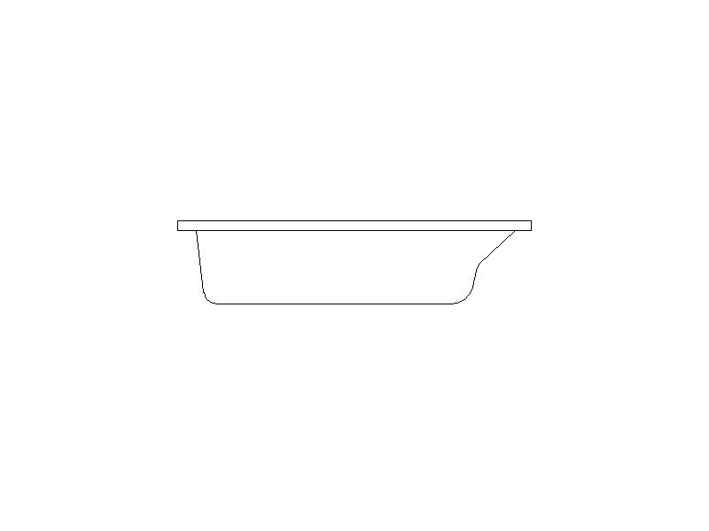 Bathtub Side View – Type 2