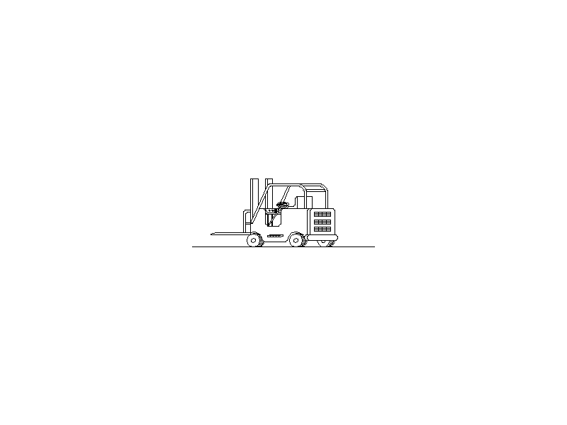 Forklift in Isometric View
